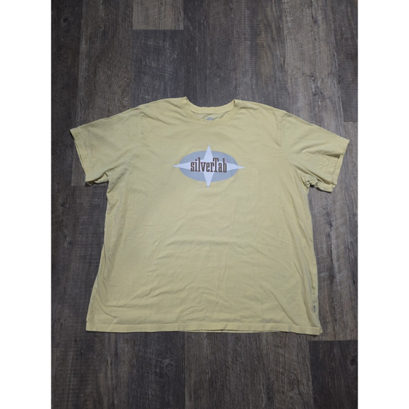 Levi s T Shirt Men's Silver Tab Size XXL Yellow - Picture 1 of 6